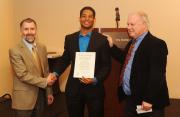 Stwart P receives outstanding student of the year award